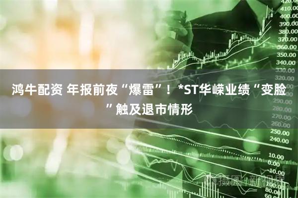 鸿牛配资 年报前夜“爆雷”!*ST华嵘业绩“变脸”触及退市情形