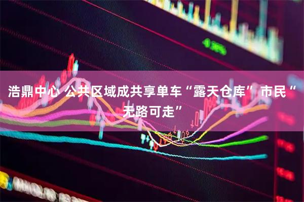 浩鼎中心 公共区域成共享单车“露天仓库” 市民“无路可走”